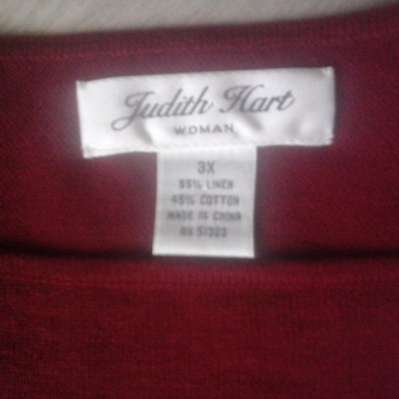 Judith Hart Embellished NWT Multi Stripe Sweater Plus Size 3X - Picture 2 of 5